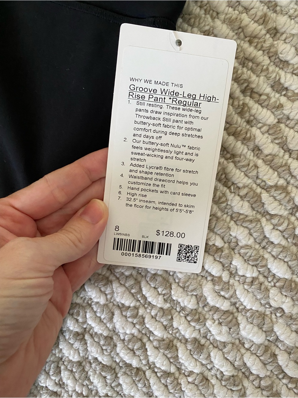 Lululemon Groove High-Rise Wide-Leg Pant Regular - Picture 6 of 8